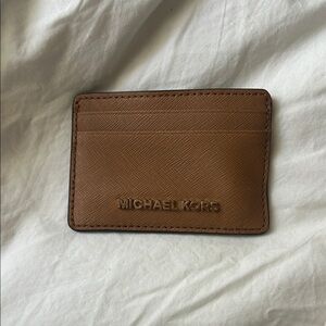 Michael Kors Tan Card Holder